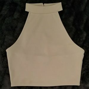 BNWT Nude Halter Crop Top